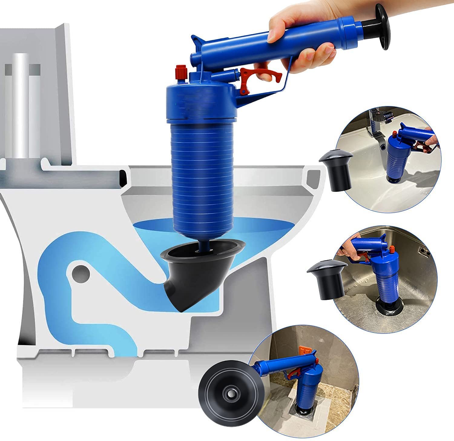 Drain Blaster - Air Powered Plunger